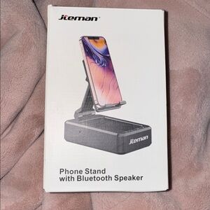 Jetman Phone Stand with Bluetooth Speaker